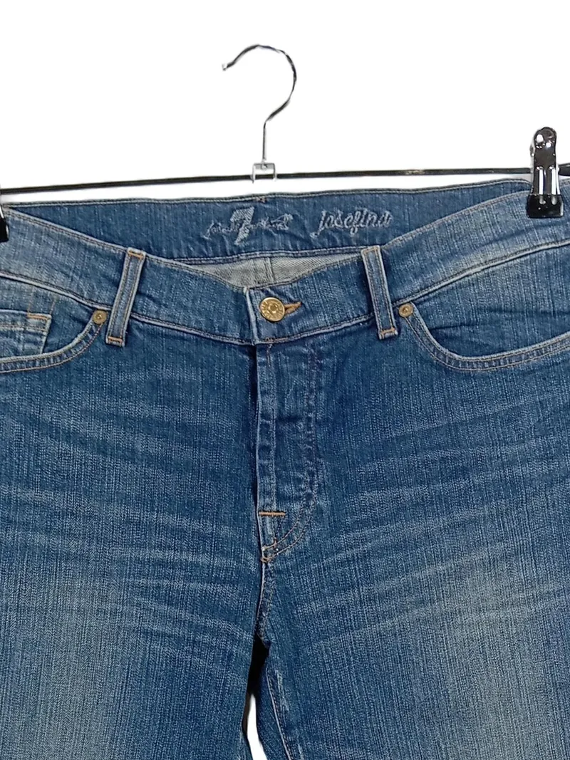 7 For All Mankind Josefina Jeans Straight Leg Damen W 31 Blau Casual 2