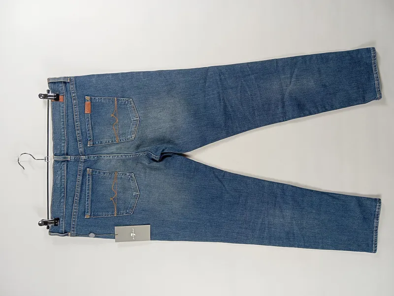 7 For All Mankind Josefina Jeans Straight Leg Damen W 31 Blau Casual 7