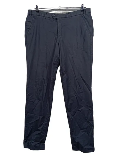 Hiltl Herren Chino Stoffhose Blau Gr. 56 W40 Casual Baumwolle