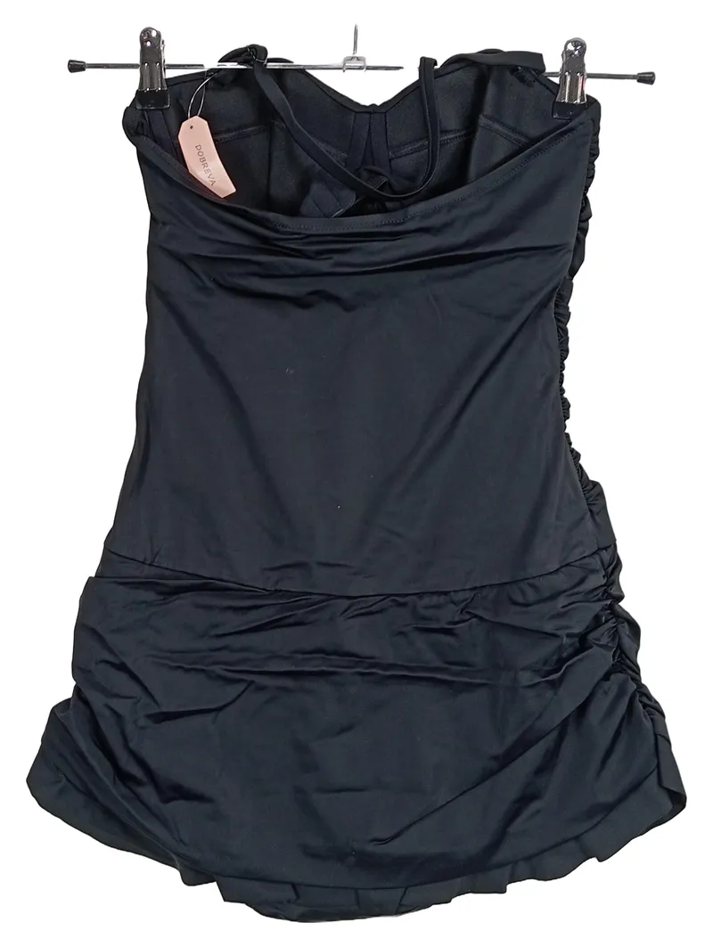 Dobreva Badeanzug Damen Schwarz Gr. 34 Gerafft Elegant 4