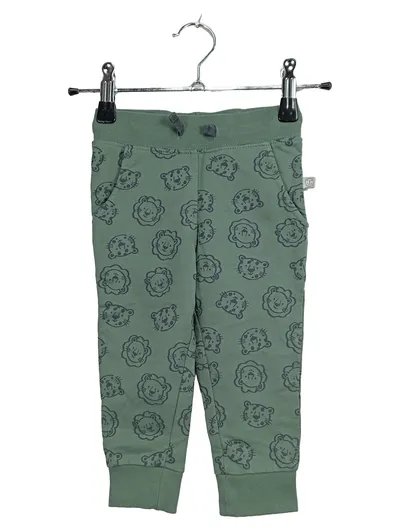 Liegelind Baby Leggings Hose Löwenmuster Grün Gr. 80 Baumwolle