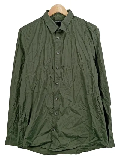 DRYKORN Herren Freizeithemd Oliv Gr. 44 Casual Langarm Hemd