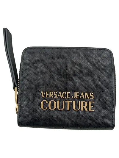 VERSACE JEANS COUTURE Geldbörse Damen Schwarz Reißverschluss Elegant