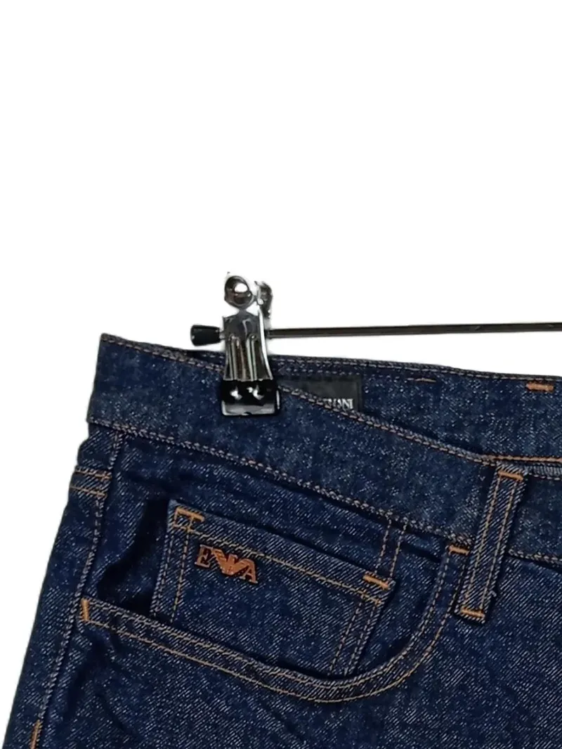 Emporio Armani Jeans Shorts Herren Gr. 52 Dunkelblau Denim 2