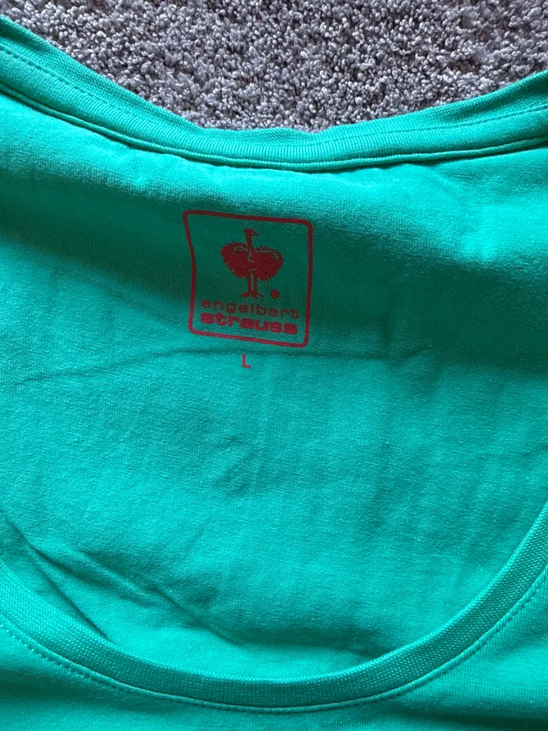 Engelbert Strauss Damen T-Shirt Grün Gr. 40 L Basic Kurzarm 3