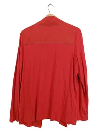 Christian Materne Damen Strickjacke Rot Gr. 44 XXL Casual Viskose 2