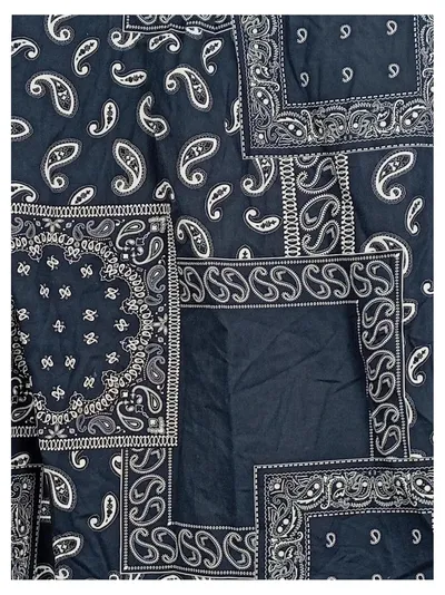 DRYKORN Freizeithemd Herren Gr. 50 L Blau Paisley Langarm Baumwolle