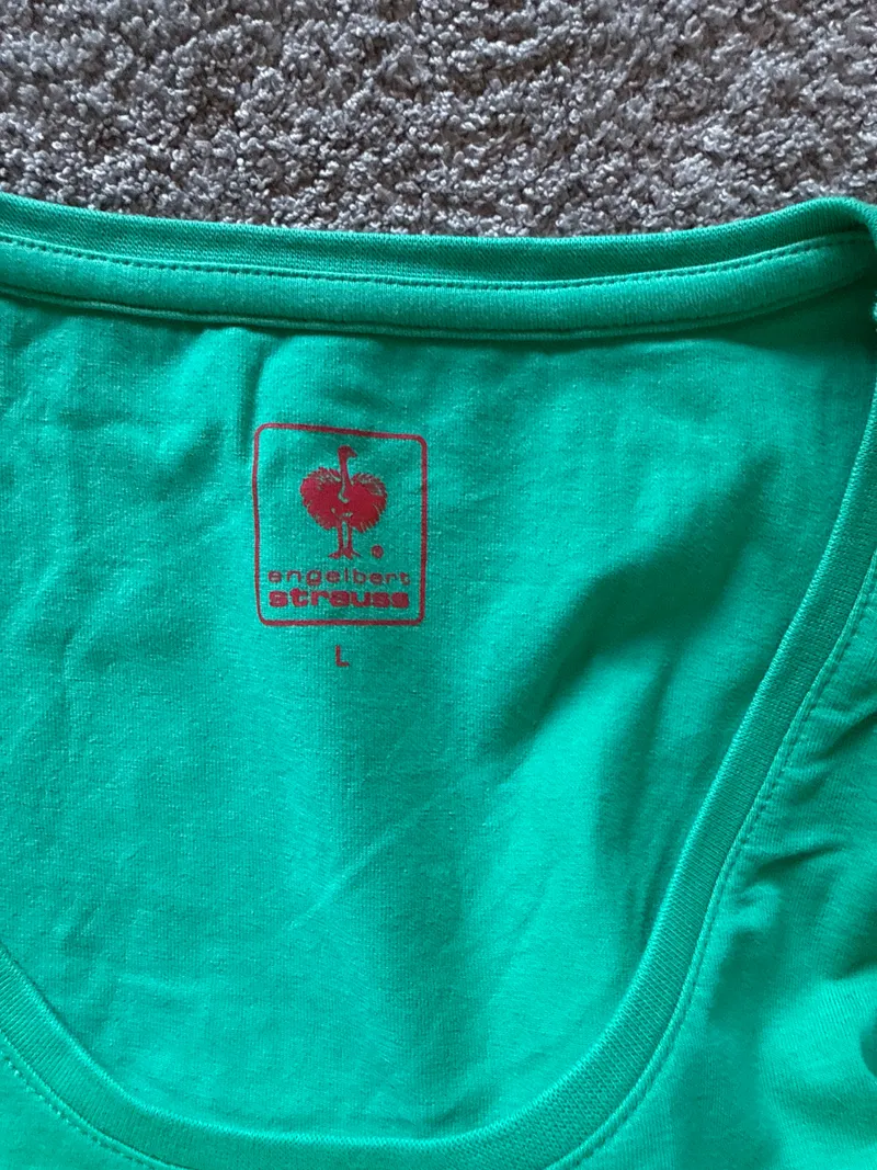 Engelbert Strauss Damen T-Shirt Gr. 40 L Grün Basic Kurzarm 3