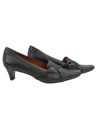 Högl Damen Pumps Leder Schwarz Gr. 40 Klassisch Business