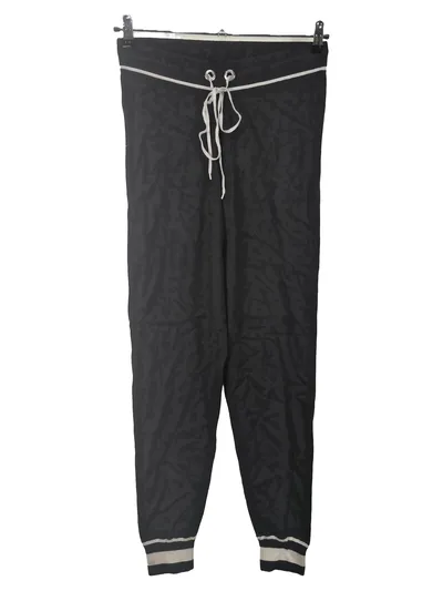 Michael Kors Damen Jogginghose Schwarz Gr. 36 S mit Streifen am Bund