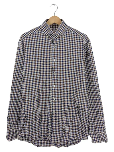 Stenströms Herren Freizeithemd Kariert Mehrfarbig Gr. 48 M Langarm Casual