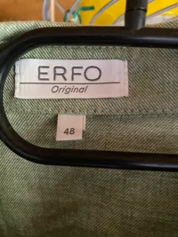 ERFO Hemdbluse Damen Gr. 48 Grün Casual Langarm Baumwolle 2