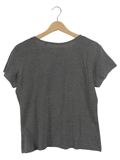 Superdry Damen T-Shirt Oslo Copenhagen Berlin Helsinki Grau Gestreift 38, M