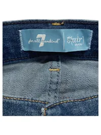 7 For All Mankind Damen Jeans Slim Fit b(air) Denim Blau W29 Gr. 38 M 2