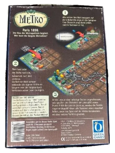 Metro Brettspiel Queen Games Dirk Henn Legespiel Spiel des Jahres 2000