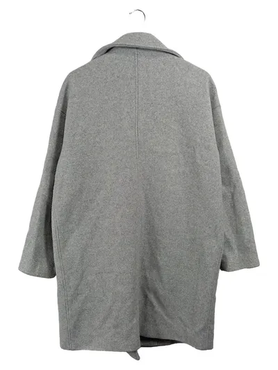 JCL Klassischer Wollmantel Damen Grau Gr. 40 L
