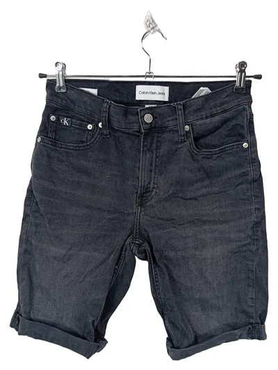 Calvin Klein Jeans Damen Shorts Kurze Hose Schwarz W30 Gr. 38 M Casual
