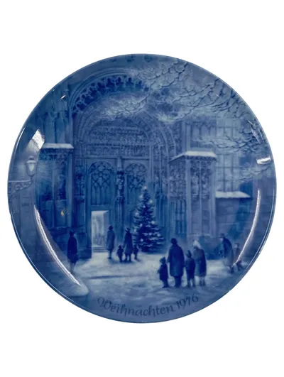 Berlin Design Sammelteller Weihnachten 1976 Weihnachtsabend Augsburg Porzellan