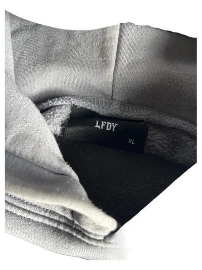 LFDY Herren Kapuzenpullover Hoodie Tiger Live Fast Grau Gr. 52 XL Streetwear