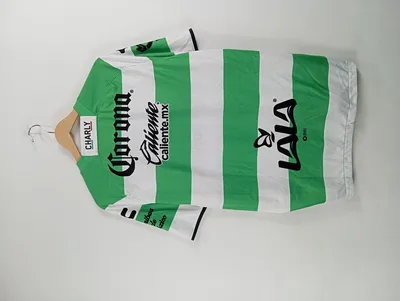 Charly Fußball Trikot Club Santos Laguna Herren Gr. 52 XL Grün Gestreift