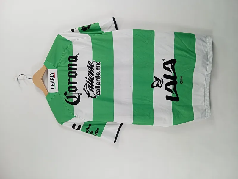 Charly Fußball Trikot Club Santos Laguna Herren Gr. 52 XL Grün Gestreift 2