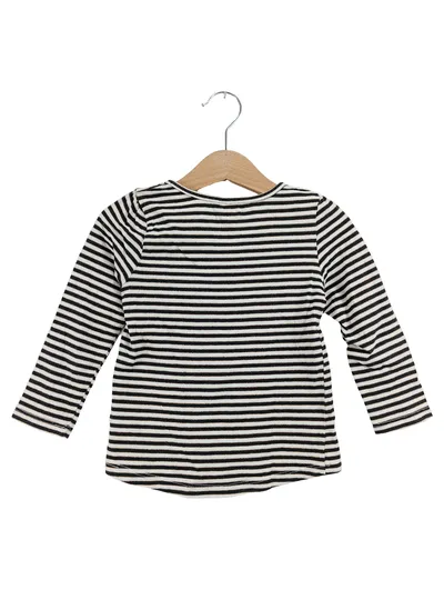 Palomino Kinder Langarmshirt Gr. 98 Gestreift Mehrfarbig mit Brusttasche