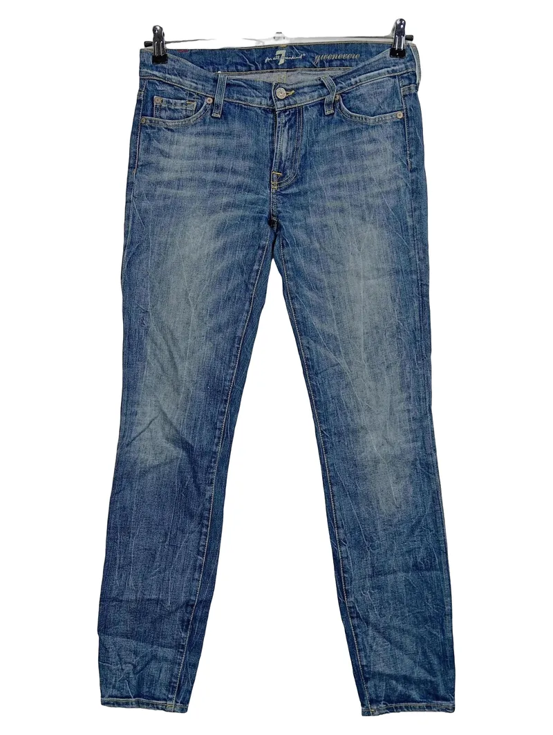 7 For All Mankind Gwenevere Damen Jeans Slim Fit Blau Gr. 40 W31 L31 1