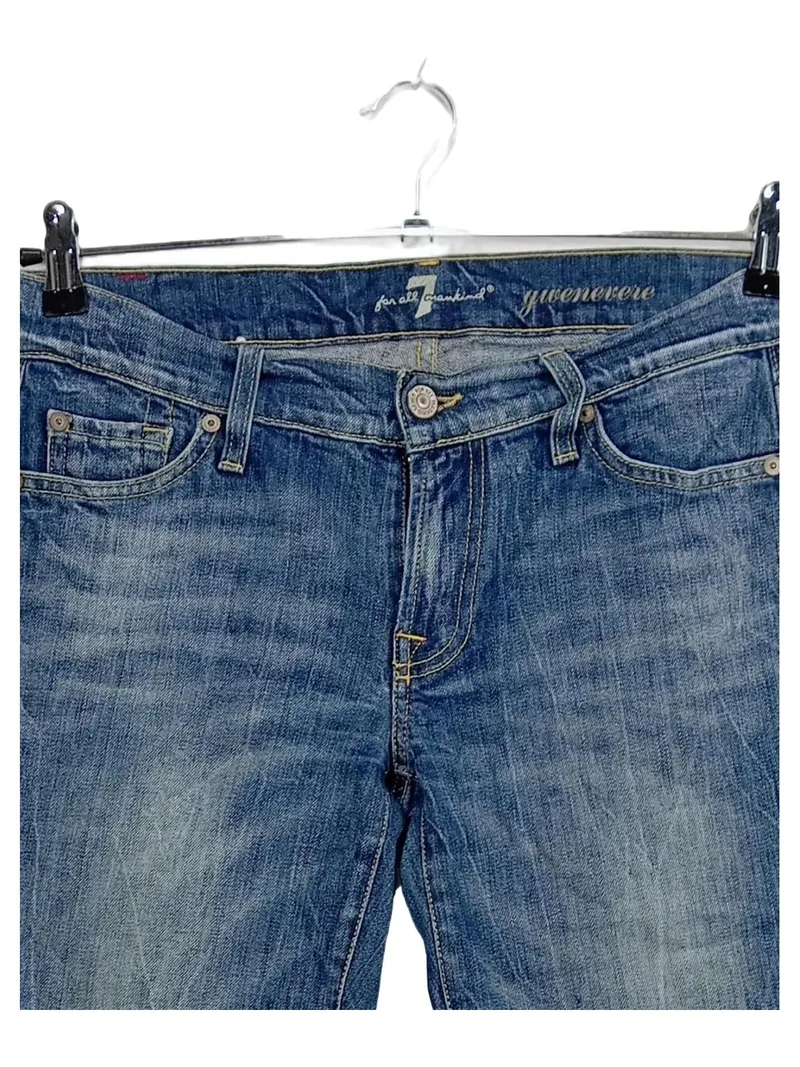 7 For All Mankind Gwenevere Damen Jeans Slim Fit Blau Gr. 40 W31 L31 2