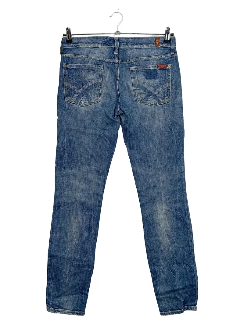 7 For All Mankind Gwenevere Damen Jeans Slim Fit Blau Gr. 40 W31 L31 3