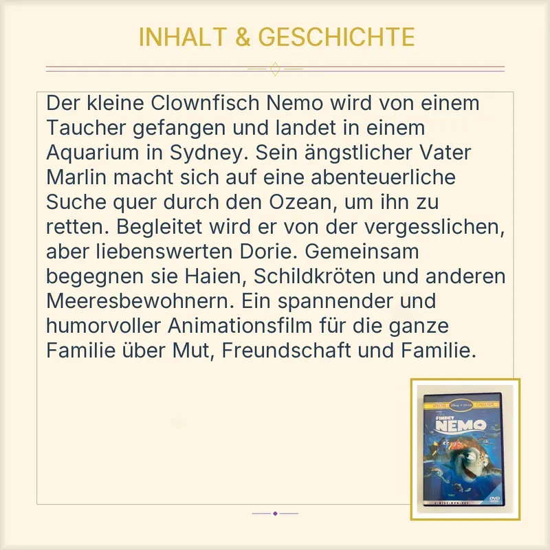Findet Nemo DVD Disney Pixar Special Collection 2-Disc-Set Familienfilm 3