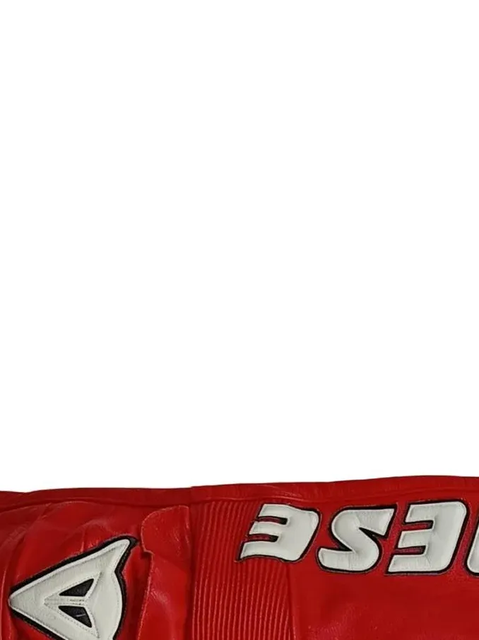 Dainese Lederkombi Motorrad Anzug Gr. 46 Rot Weiß Racing Suit 5
