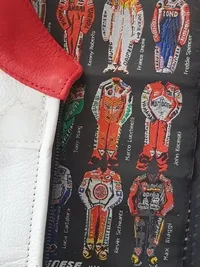 Dainese Lederkombi Motorrad Anzug Gr. 46 Rot Weiß Racing Suit 7