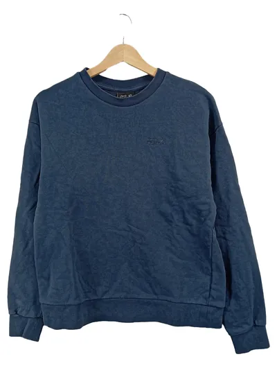 Jack Wolfskin Herren Sweatshirt Pullover Gr. S 46 Blau Casual