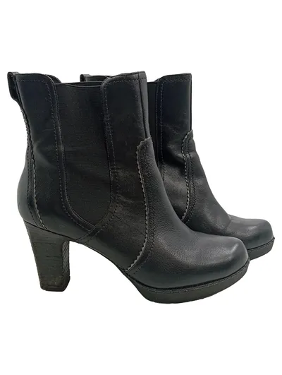 Rockport Chelsea Boots Damen Stiefel Leder Schwarz Gr. 39