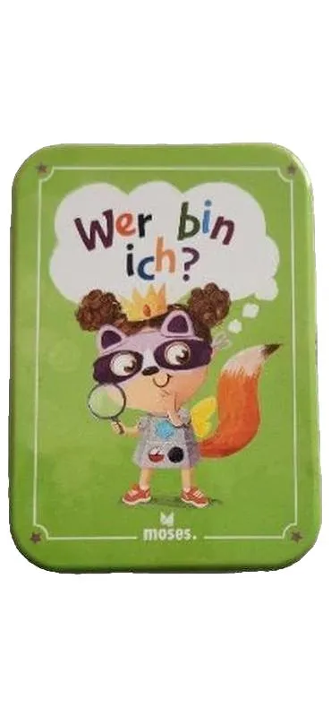 moses. Wer bin ich? Kartenspiel in Metalldose für Kinder ab 5 Jahren