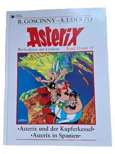 Asterix Werkedition Band 13 & 14 Kupferkessel Spanien Comic Lexikon Goscinny
