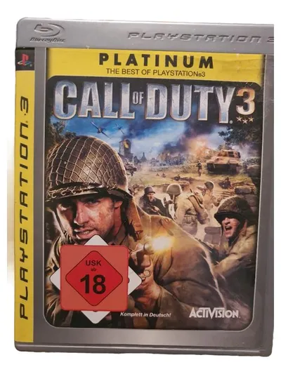 Call of Duty 3 PS3 Platinum - Activision PlayStation 3 Spiel USK 18