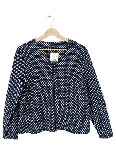 Via Cortesa Damen Leichte Jacke Blau Gepunktet Gr. 46 Casual