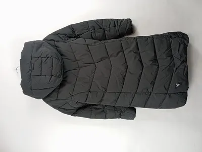 Khujo Damen Steppmantel Wintermantel Schwarz Gr. 38 M Kapuze Lang