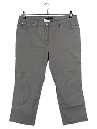 BRAX Golf Damen Stoffhose Capri kariert schwarz weiß Gr. 44 W35 1