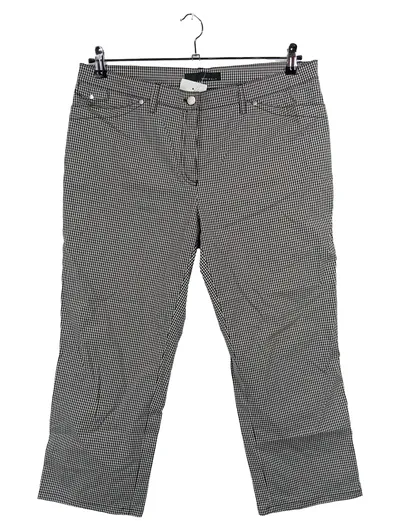BRAX Golf Damen Stoffhose Capri kariert schwarz weiß Gr. 44 W35