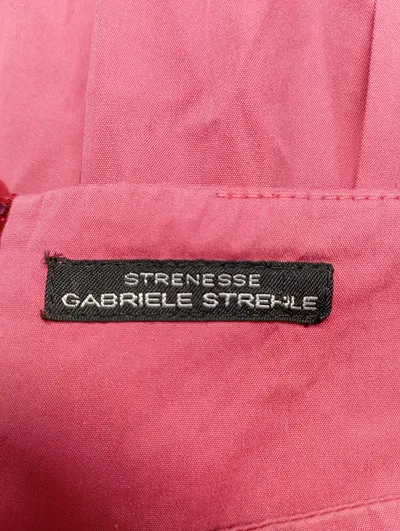 Strenesse Faltenrock Minirock Pink Gr. 36 S Baumwolle Casual