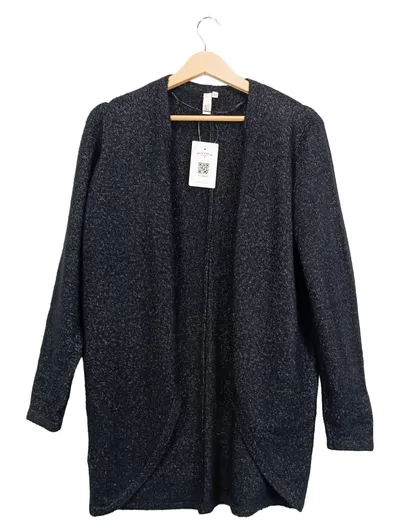 Q/S designed by Damen Strickjacke Schwarz Meliert Gr. 34/XS Casual