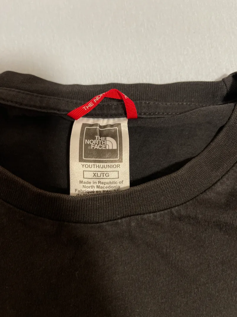 The North Face T-Shirt Kinder Gr. 158/XL Schwarz Basic Logo Baumwolle 3