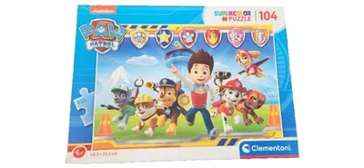 Paw Patrol Clementoni Supercolor Puzzle 104 Teile Kinderpuzzle Hunde