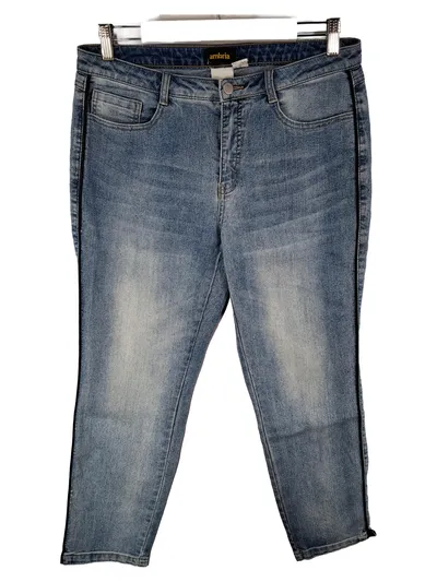 Ambria Damen Jeans Regular Fit Gr. 20 Blau Casual