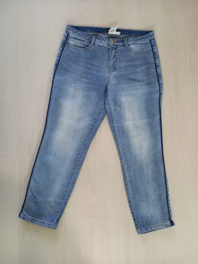 Ambria Damen Jeans Regular Fit Gr. 20 Blau Casual