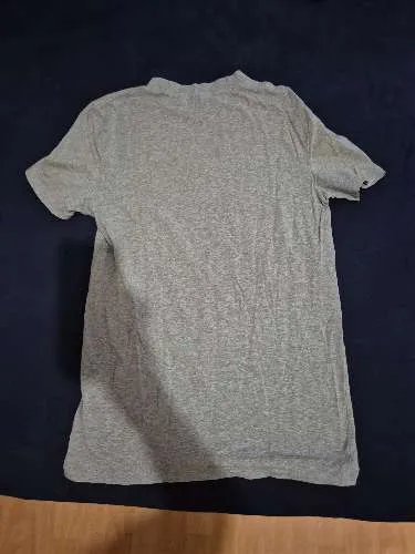ASOS Herren T-Shirt Basic Rundhals Grau Meliert Gr. M
