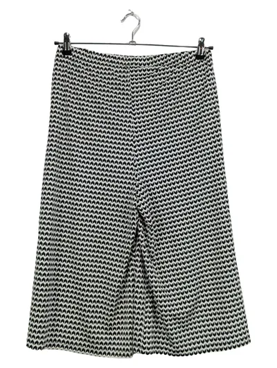 Bruno Banani Damen Stoffhose Culotte Schwarz Geometrisch Gr. 42