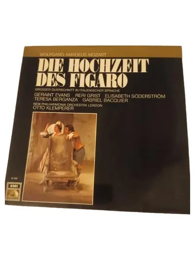 Wolfgang Amadeus Mozart Die Hochzeit des Figaro Vinyl LP EMI Klassik Klemperer